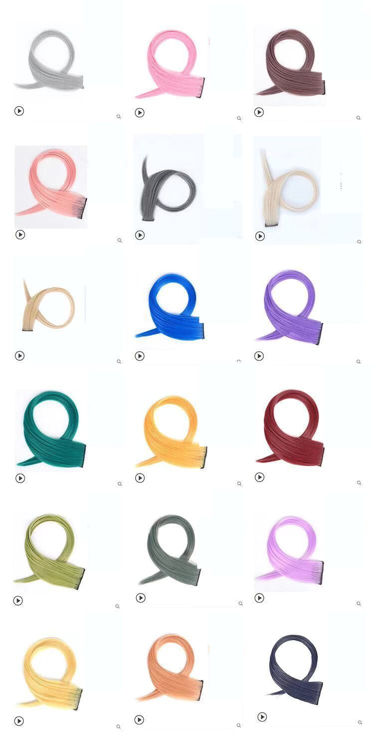 Gradient Long Curly Women's Hair Patch