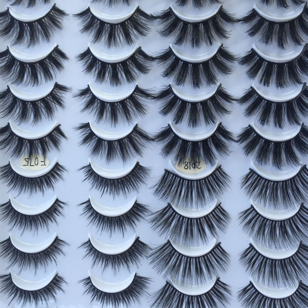 20 Pairs Three-Dimensional Multi-Layer Mixed False Eyelashes