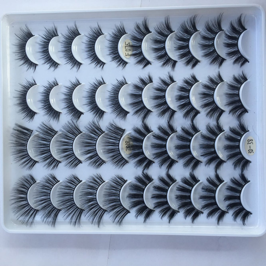 20 Pairs Three-Dimensional Multi-Layer Mixed False Eyelashes