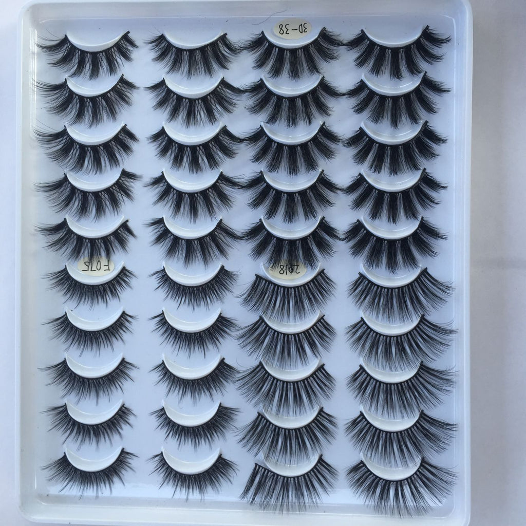 20 Pairs Three-Dimensional Multi-Layer Mixed False Eyelashes