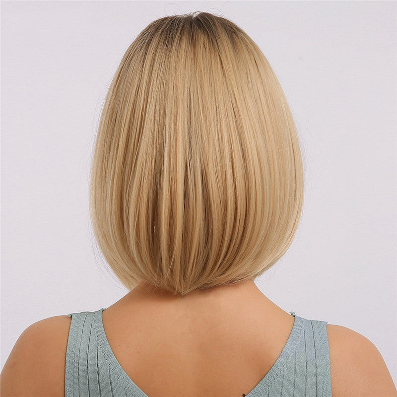 Gradient Golden Women's Synthetic Wig
