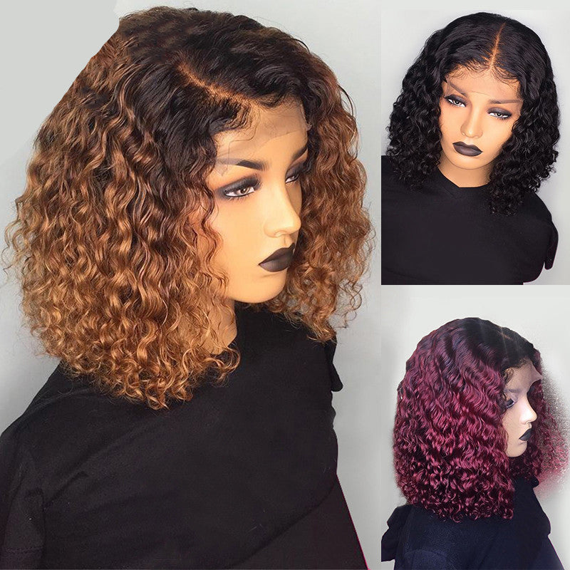Water Wave Bob Human Hair Wig