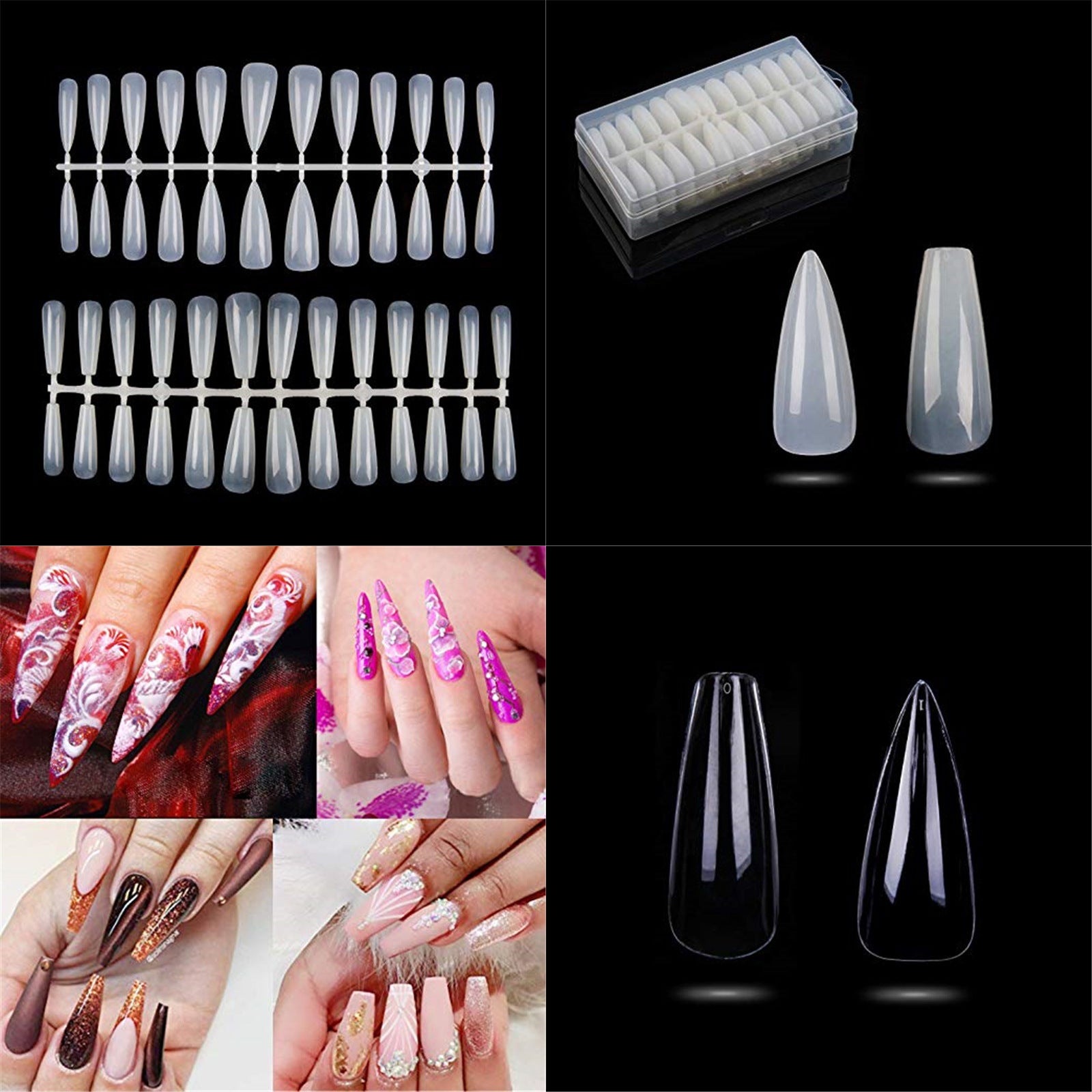 Non-Marking Transparent False Nails