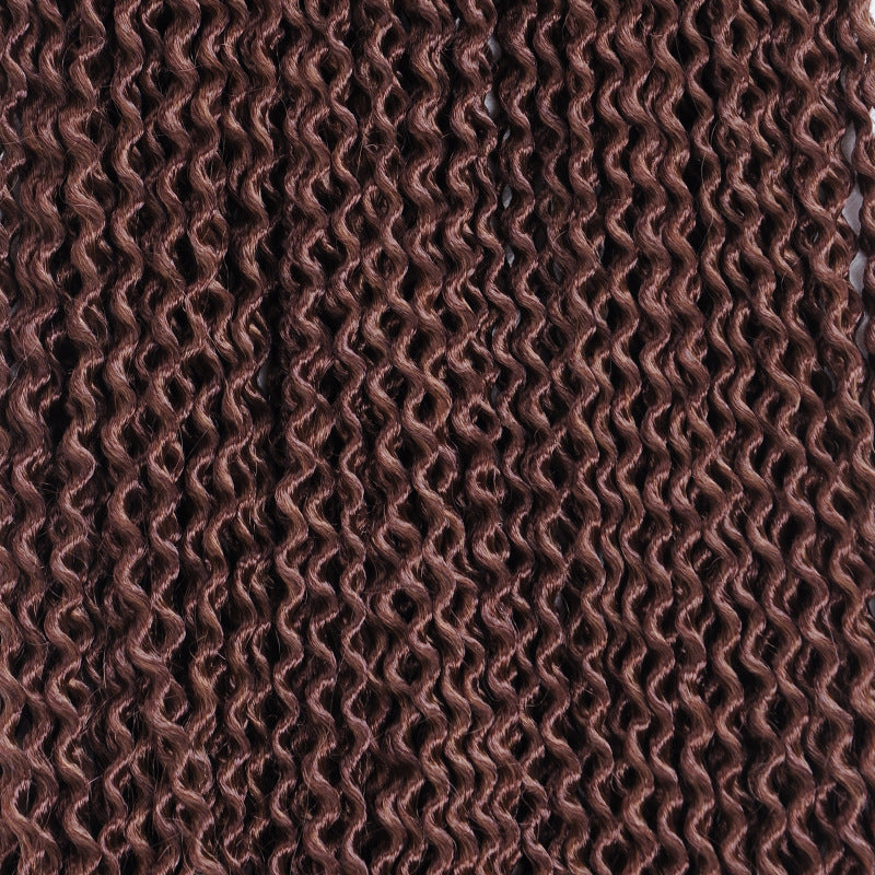 Long Curly Black Braided Wig