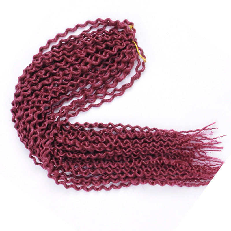 Long Curly Black Braided Wig