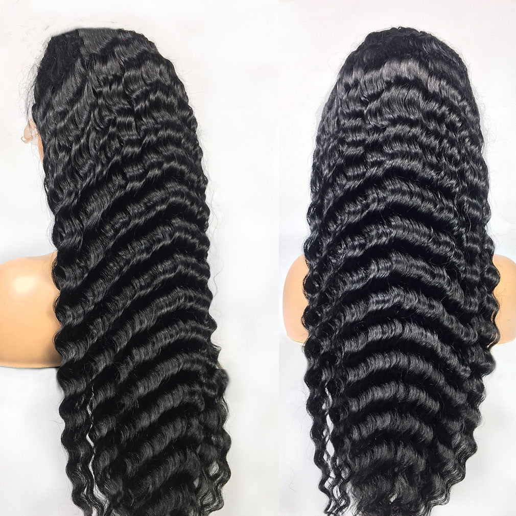 28–30 Inch Deep Wave Women's Lace Frontal Wig