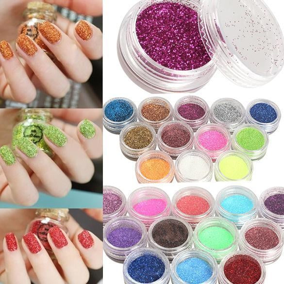 24-Color 3D Nail Art Decoration Set
