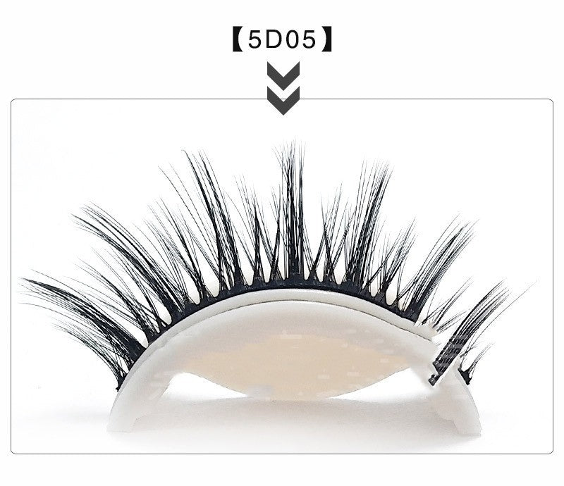 Glue-Free Self-Adhesive 5D False Eyelashes